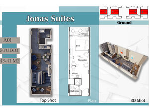 Studio (43 sqm) Swimming pool V Sale JONAS Suites