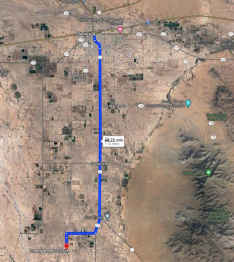 Road map to Deming City 