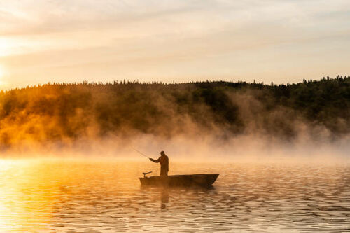 Fishing in Crown Lake